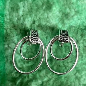 Silver earrings